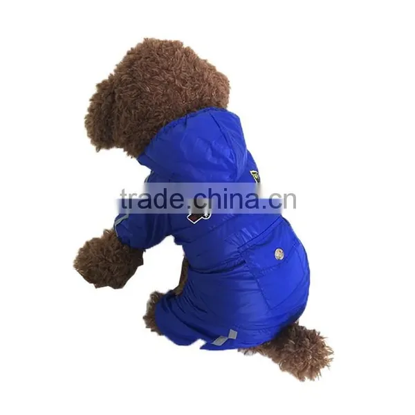 Wholesale Large Dog Spring Summer and Early Autumn Double Layer Waterproof Dog Air Force Raincoat Uniform photo-2