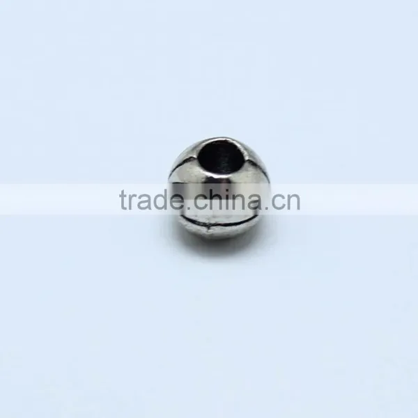 Wholesale Basketball Shape Zinc Alloy Slider Beads With Round Hole for Bracelets photo-2