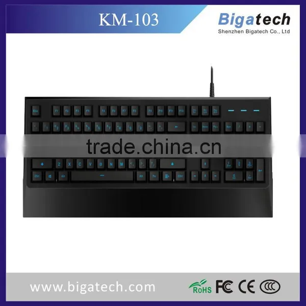 USB 7 Colors Colorful LED Illuminated Ergonomic Backlight Gaming Wired Mechanical Keyboard photo-3
