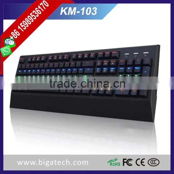 Newest High-end Tri-color LED Backlight Programmable Gaming Keyboard Mechanical Gaming Keyboard Quality Choice Most Popular photo-2