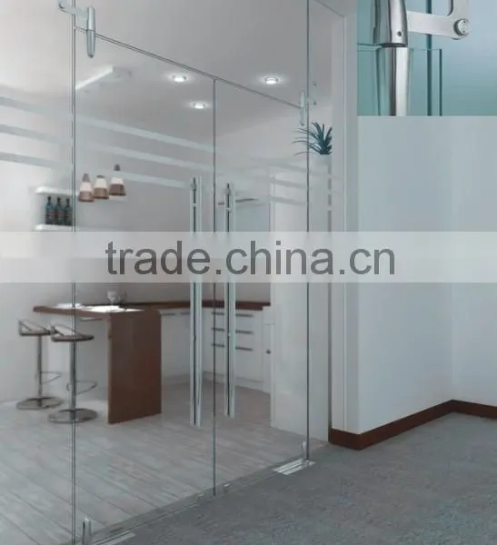 Patent Product Glass Swing Door Stainless Steel Type Curve Jacking photo-4