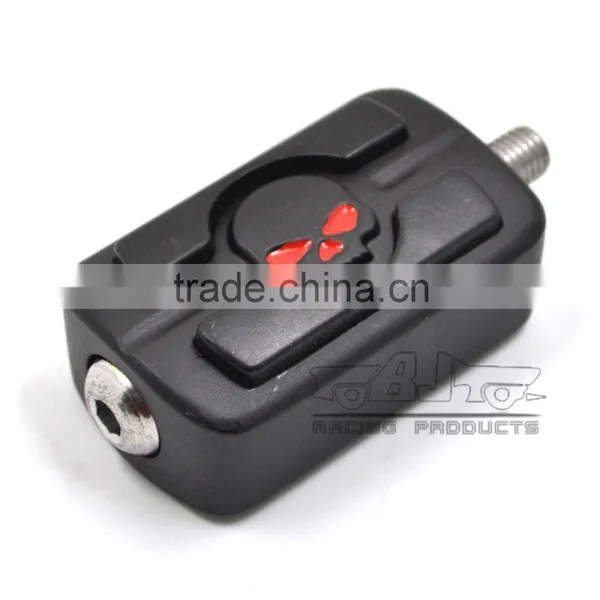 BJ-FP216-053 Black Billet Aluminum Skull Motorcycle Shifter Shift Peg For Harley Davidson photo-2