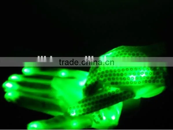 Paillette LED Gloves Colorful Flashing Light-emitting Halloween Gloves