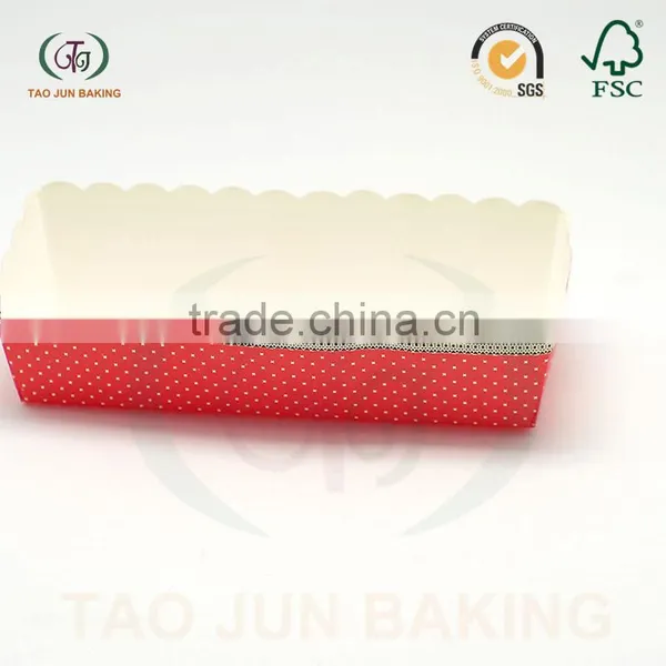 14*4.9*3.8cm PET Coated Rectangle Disposable Cake Container Baking Cups photo-4
