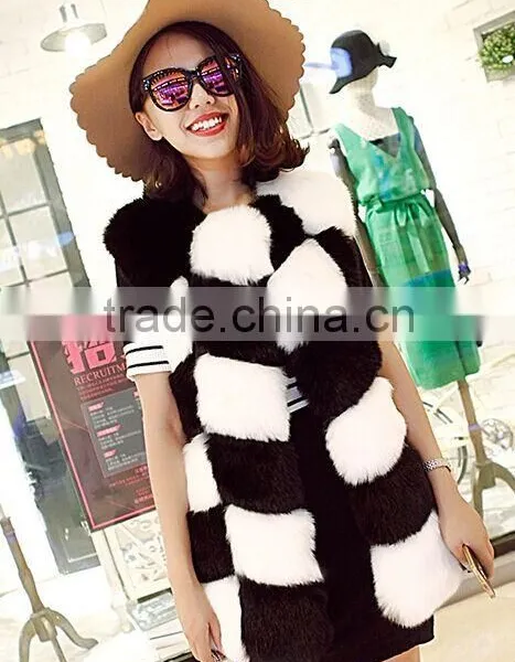 QYQX-001 Europea Fashion Ladies Fox Fur Vest photo-5