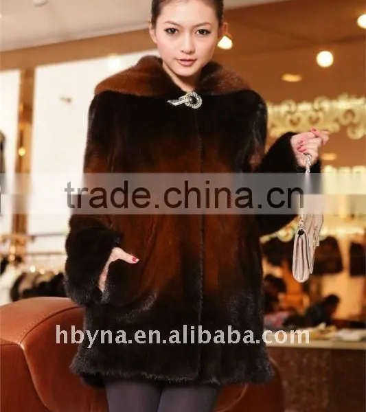 Lady's New Fashionable Coat With Two Different Clolors of 2011-2012