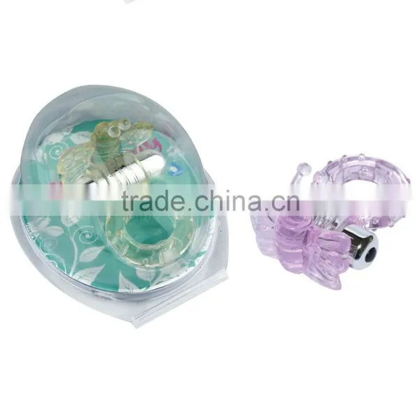 Butterfly Vibrating Electric Cock Ring , Ejaculation Delay Vibrating Ring photo-6