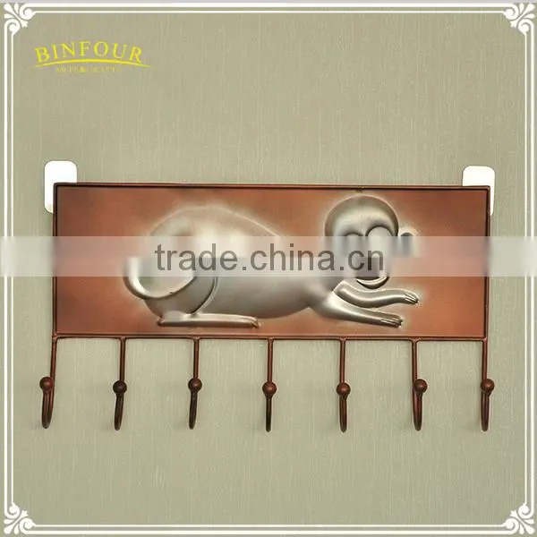Factory Direct 12 Zodiac Living Room Metal Coat Rack Wall Hook photo-6