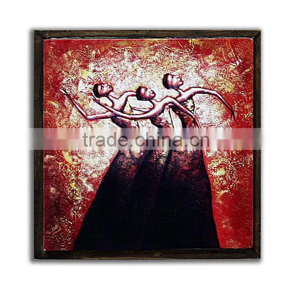 Custom Garden Plaque 3 Dancer Beautiful Nude Women