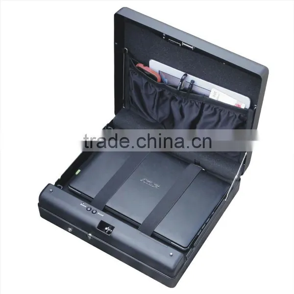 Wholesale- MS550 Micro Vault Biometric Fingerprint Car Gun Pistol Mini A4 Document File Storage Steel Safe Box / Gun Vault photo-4
