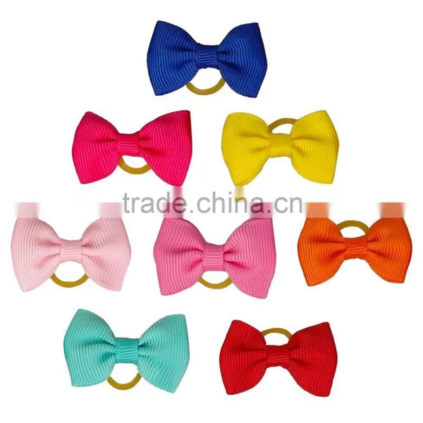 Pet Dog Hair Bow Colorful Handmade Rubber Band Dog Grooming photo-3
