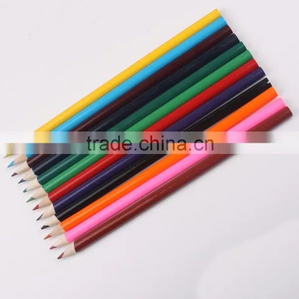 Promotional high quality wooden rainbow color art drawing pencils