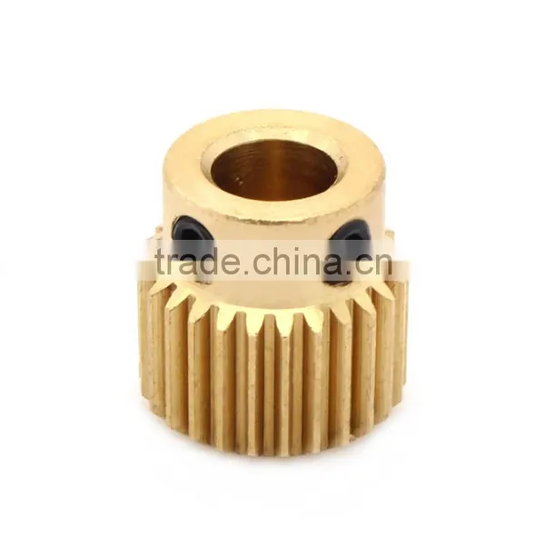 New Arrival!!! DIY 3D Printer Reprap Prusa i3 Extrusion Wheel Special Brass Wire Feed Wheel 3d Printer Extruder Driving Gear photo-2