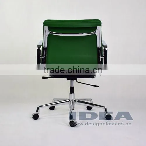 Replica EA217 Charles Soft Pad Desk Chair- Green Color Genuine Leather photo-5