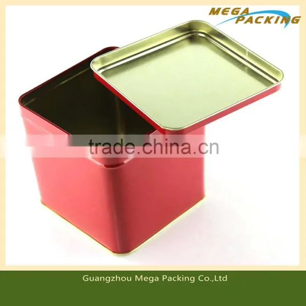 Fashion Red Color Wedding Gift Metal Rectangle Tin Box photo-3