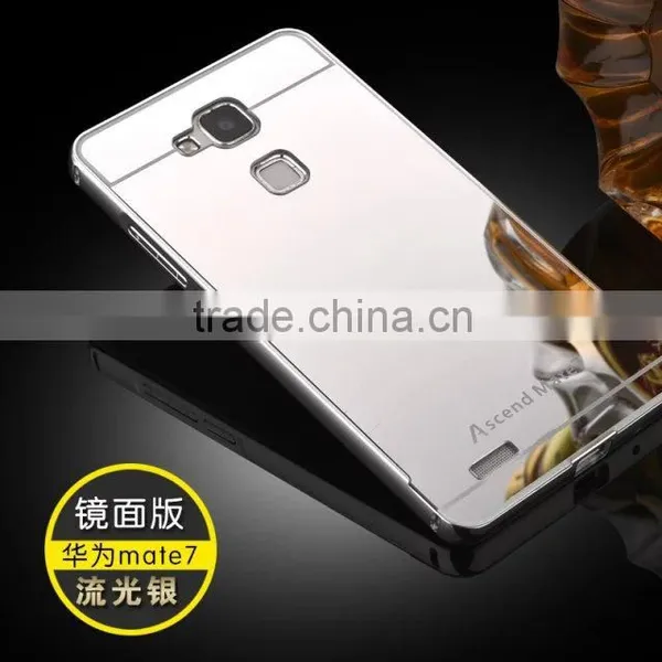 Luxury Metal Aluminum Bumper Mirror Phone Case For Huawei Mate 7 photo-5