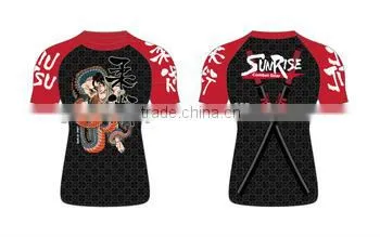 Sublimation Heat Transfer Custom Printed Rash Guard photo-4