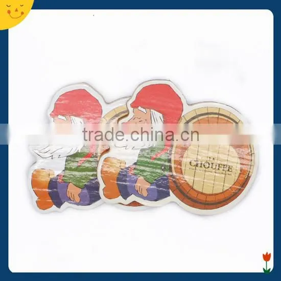 2014 Factory Promotion Wooden Christmas Gifts Fridge Magnet