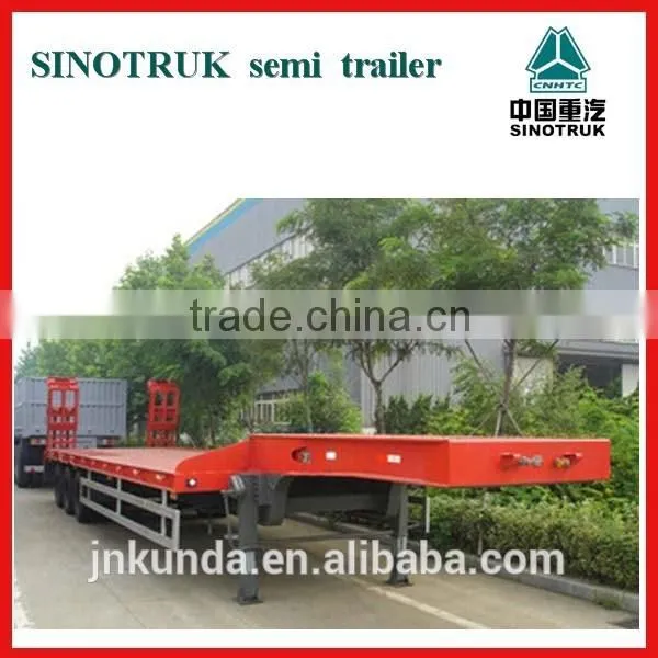 2015 3 Axles Low Bed Semi Trailer/ Heavy Equipment Transport Trailer photo-2
