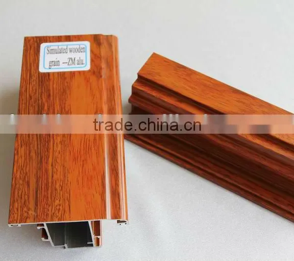 Simulado Madera Perfiles de Aluminio de Grano 6063
