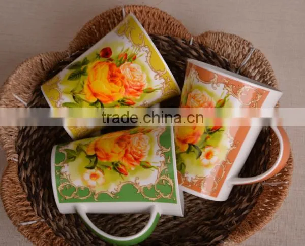 Best Selling Porcelain Coffee Mug Ceramic V Shape Mugs photo-6