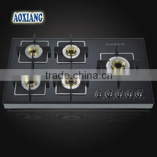 Kitchen 5 Burner Built-in Tempered Glass Gas Stove/ Gas Stove/ Gas Cooker AX-1228