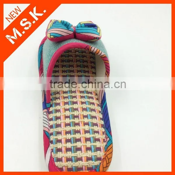 Breathable Open Toe Bowknot Lady Slipper photo-4