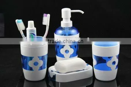 Bathroom Accessories Set With Lotion Bottle Toothbrushing Cup Toothbrush Cup photo-2