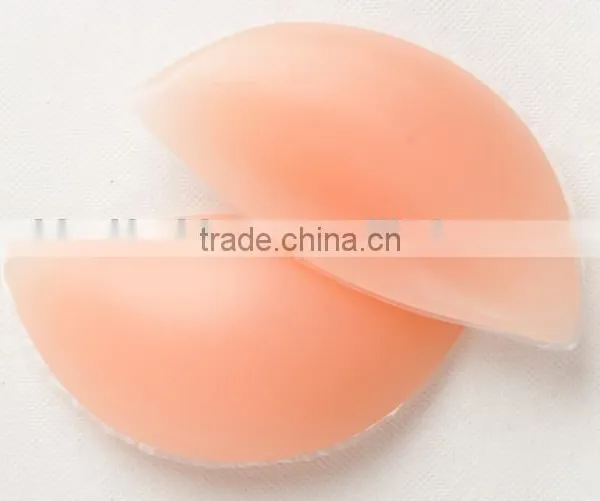 Ideal Fashions Swimsuit Silicone Padding Insert Swimwear Silicone Inserts Swimsuit Insert Pad "ox Horn" Shape Nude Silicone Bra photo-2