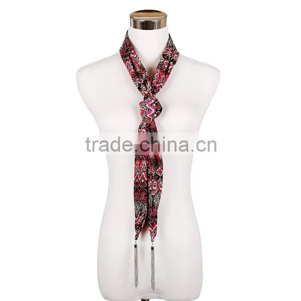 Fashion Women Lady Retro Bohemian Soft Frayed Scarf photo-4