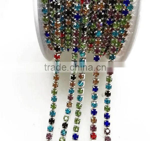 2016 High Quality D Claw Rhinestone Cup Chain For Clothing Garment Accessories Wholesale photo-3