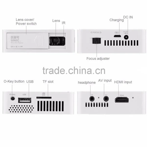 In Stock!!! 2016 UNIC Mini DLP Laser HDMI 3D Polarized Projector UC50 Outside Movie Projectors photo-5
