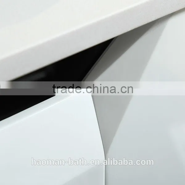 HM-C-10 New Fashion Hot Selling Modern Bathroom Cabinet Ceramic Bathroom Wash Basin Cabinet Wall Mount Cabinets photo-5