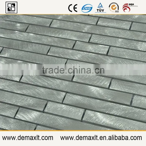 Wholesale Brushed Aluminum Mosaic Strip Metal Mosaic photo-4