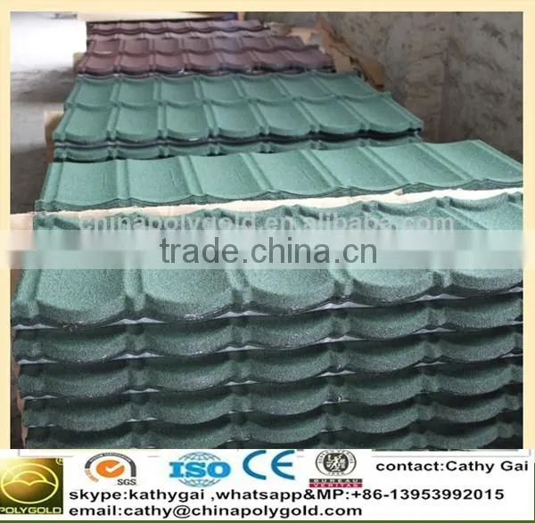 New Popular Colorful Stone Coated Metal Roofing Tile/metal Corrugated Tile Roofing/decorative Building Material Roofing