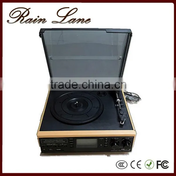 Rain Lane New Product 6-in-1 Electric Turntable Speaker Record Player photo-6