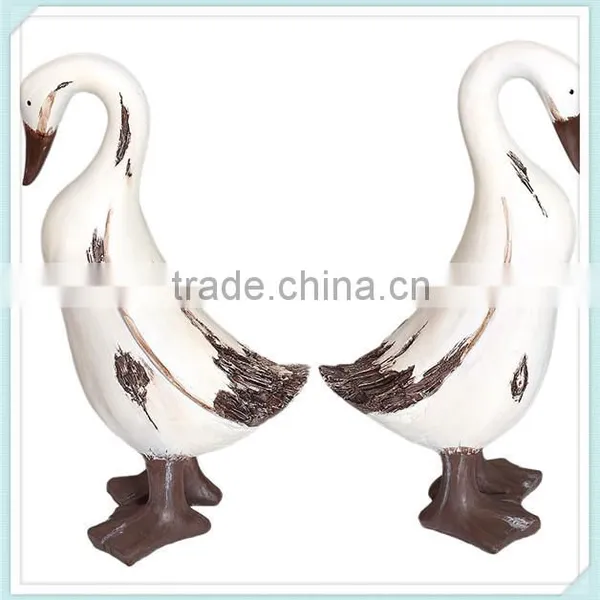 3d Handmade Resin Swan Figure for Decoration photo-2