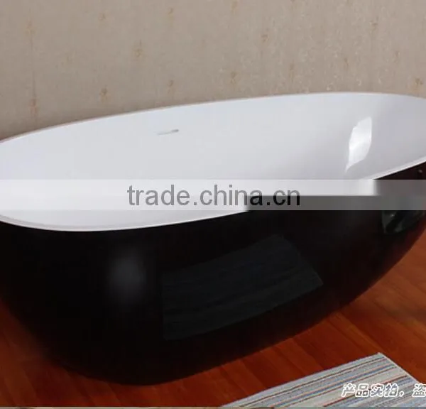 Artificial CE & CUPC Solid Surface Resin Stone Bathtub, Bathroom Free Standing Bathtub photo-5