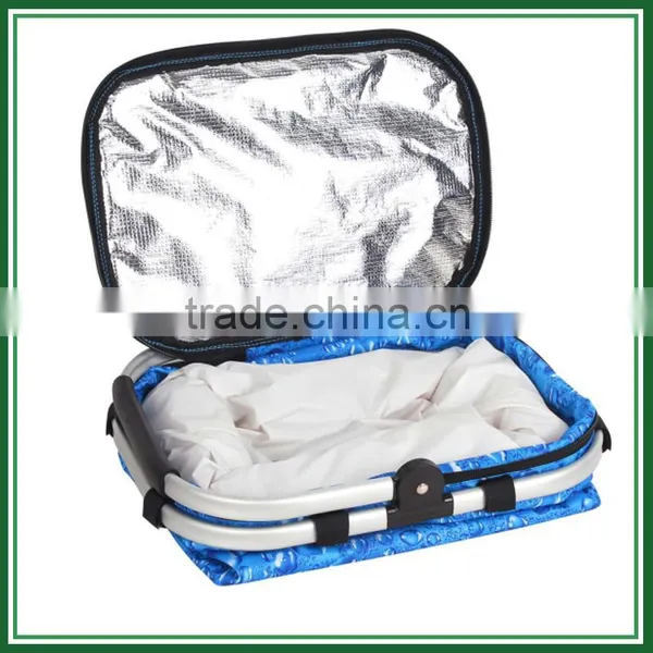 Cute Aluminium Frame Picnic Basket Insulated photo-3