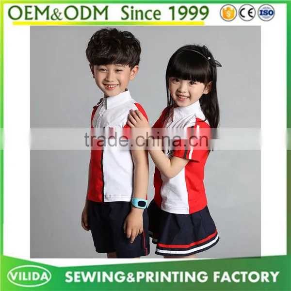 Guangzhou Manufacture Kindergarten Uniform Children's New Design Primary School Uniform photo-2