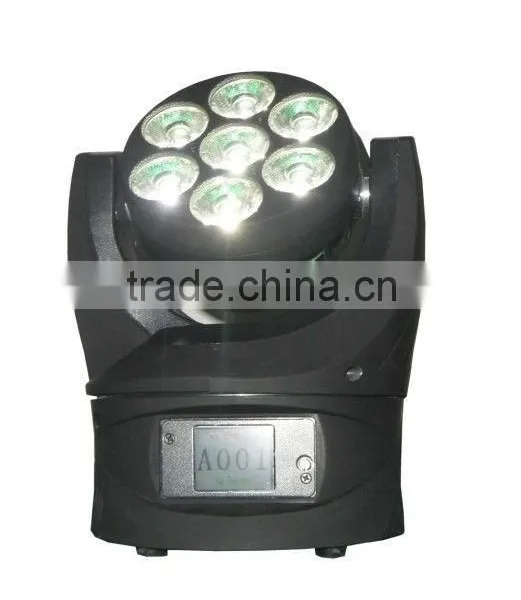 7pcs 12w 4in1 Mini Moving Head Led DJ Light photo-5