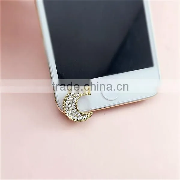 Custom Hot Sell New Products 3d Moon Anti Dust Plug for Mobile Phone Decoration photo-3
