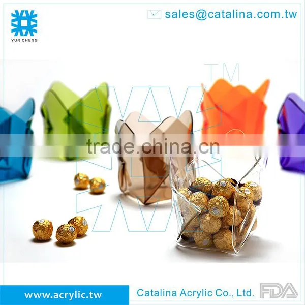 Stylish Decoration Plastic Candy Storage Flower Vase photo-4