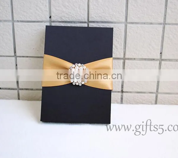 Customized Made-In-China Luxury Ribbon Wedding Invitation Box For Gift photo-6