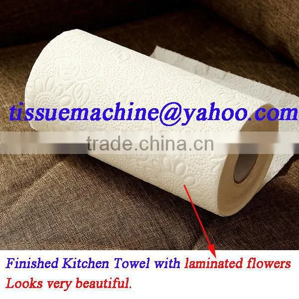 Economical Lamination High Speed Automatic Toilet Paper Kitchen Towel Making Machine photo-3