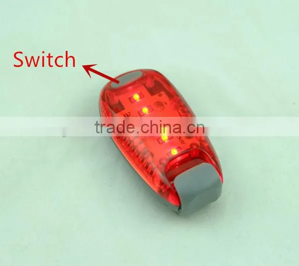 3pc or 5pc Red Flashing Safety Warning Running Light for Runner photo-2