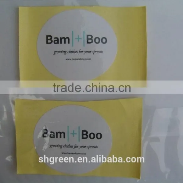 Oval Shape Transparent PVC Sticker for Bowl photo-2
