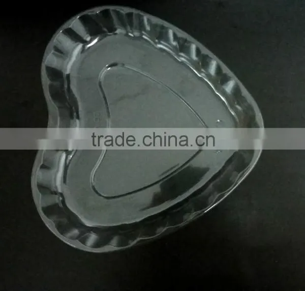 High Quality Plastic Fruit Plate Heart Type Snack Container photo-6