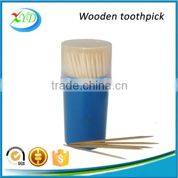 100 Pieces Packaging Plastic Jars Wooden Toothpick photo-3
