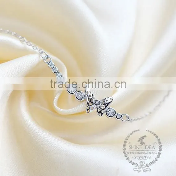 925 Sterling Silver Butterfly Necklace Fashion Women Necklace Supplies 6360436 photo-2